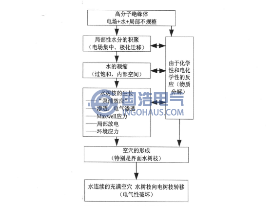 水樹枝產生和(hé)發展機理框圖