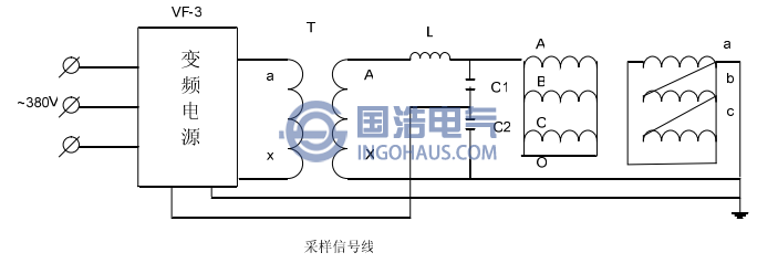 變壓器中性點交流耐壓試驗接線（xiàn）圖