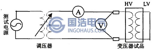 短(duǎn)路阻抗法測量接線圖