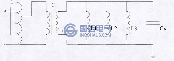 固(gù)定(dìng)電感並聯工頻諧振變壓器接(jiē)線圖